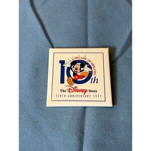 Vintage Disney Store 10th Anniversary Promotional Button 1997